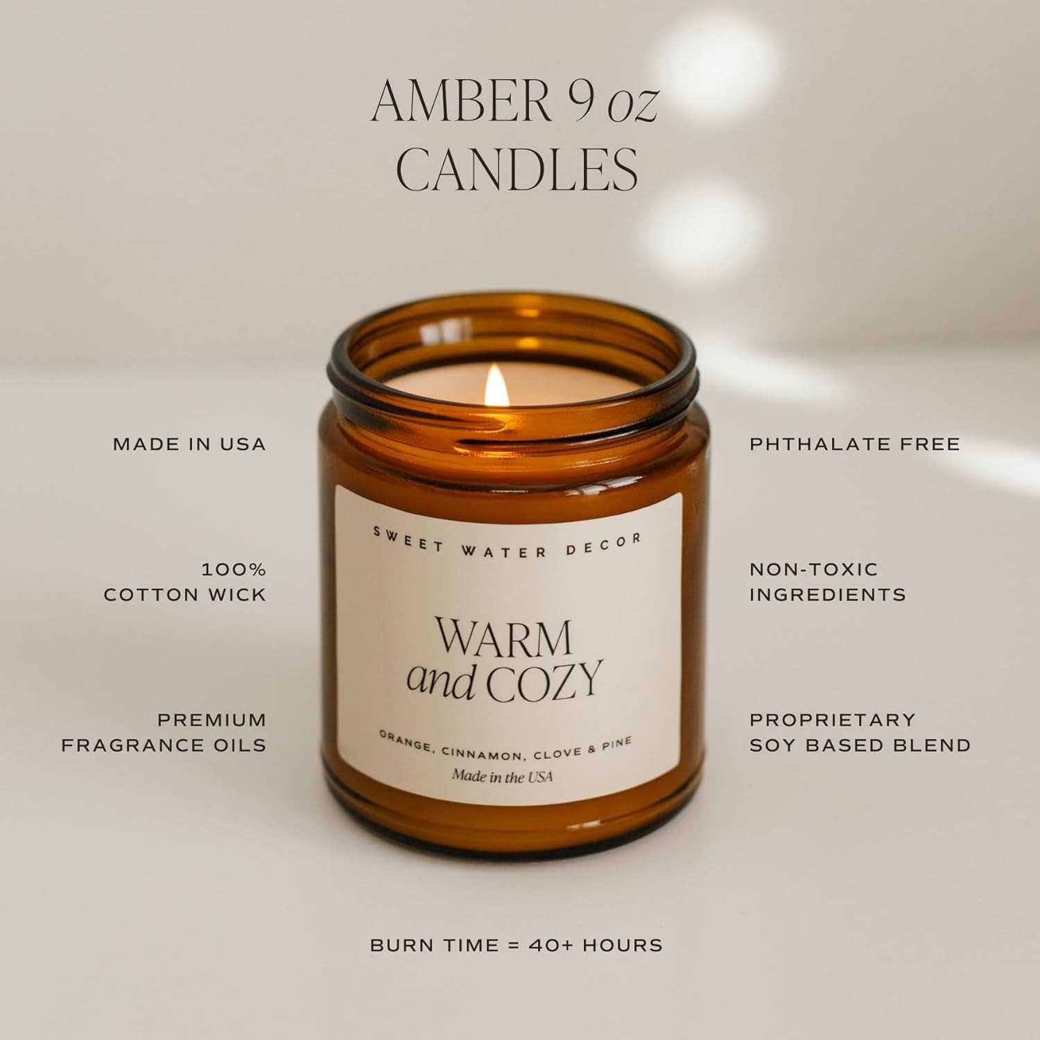 Hello Fall Soy Candles – Includes Hot Cider, Cinnamon, Cloves, and Nutmeg Scent