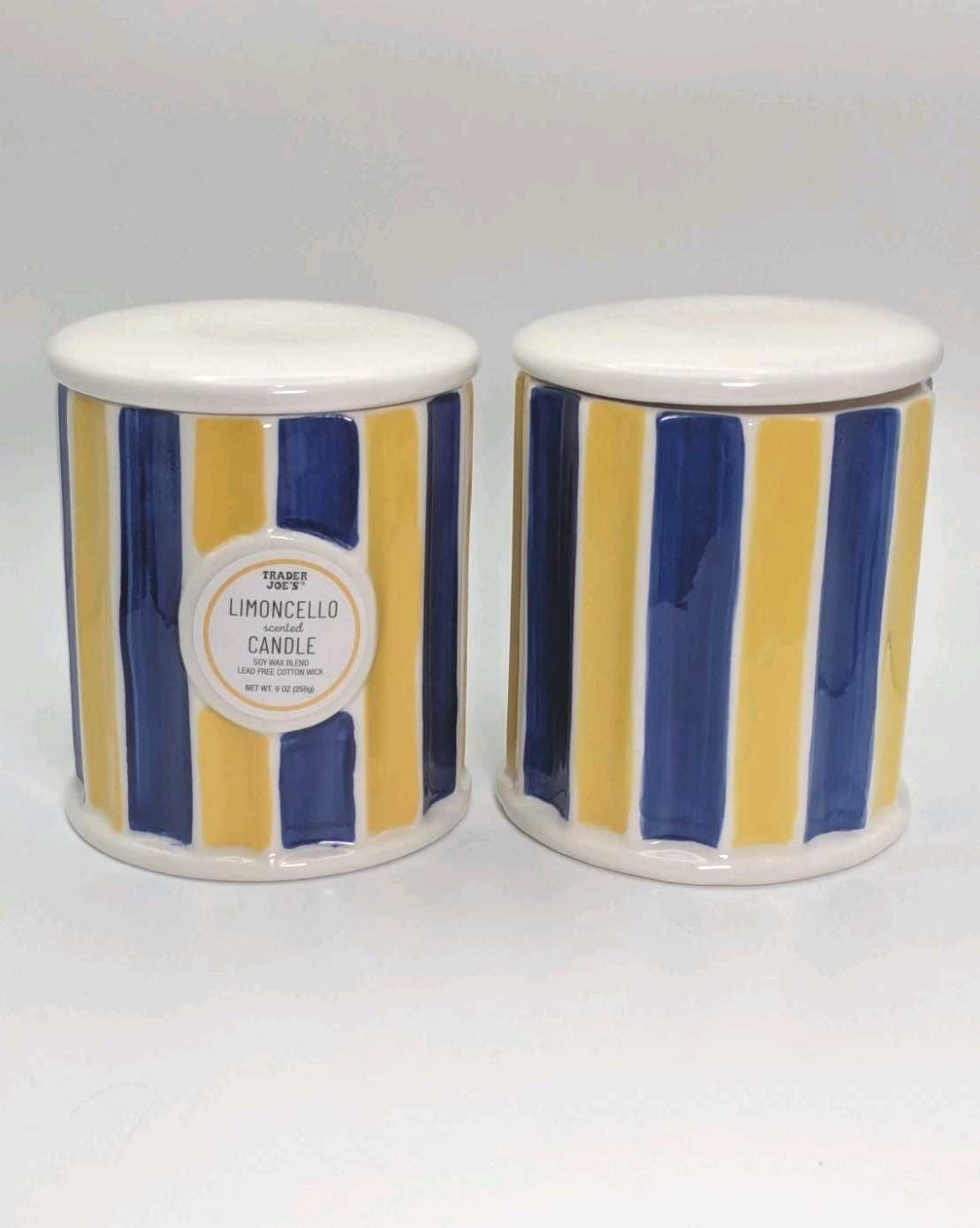 Trader Joes Limoncello Scented Candle 9 OZ Special Edition Soy Wax Blend Lid NEW