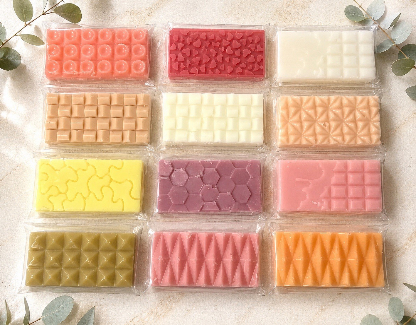 Wax Melts, 12 Pack Mini Wax Melts Sample Scents, Candle Wax Melts, Tarts, Set C
