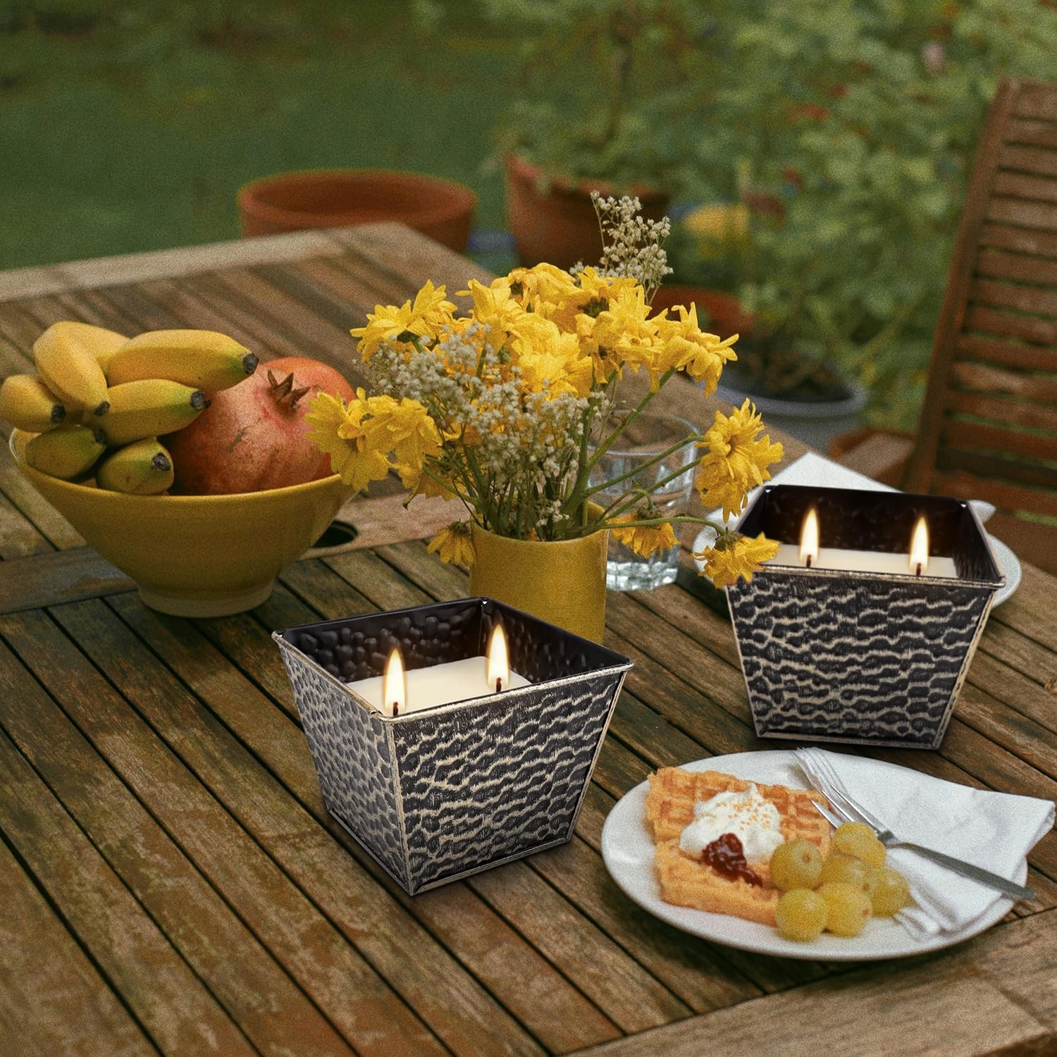 2Pcs Citronella Candles Outdoor Indoor-Large 12oz Scented 50H Long Lasting Su…