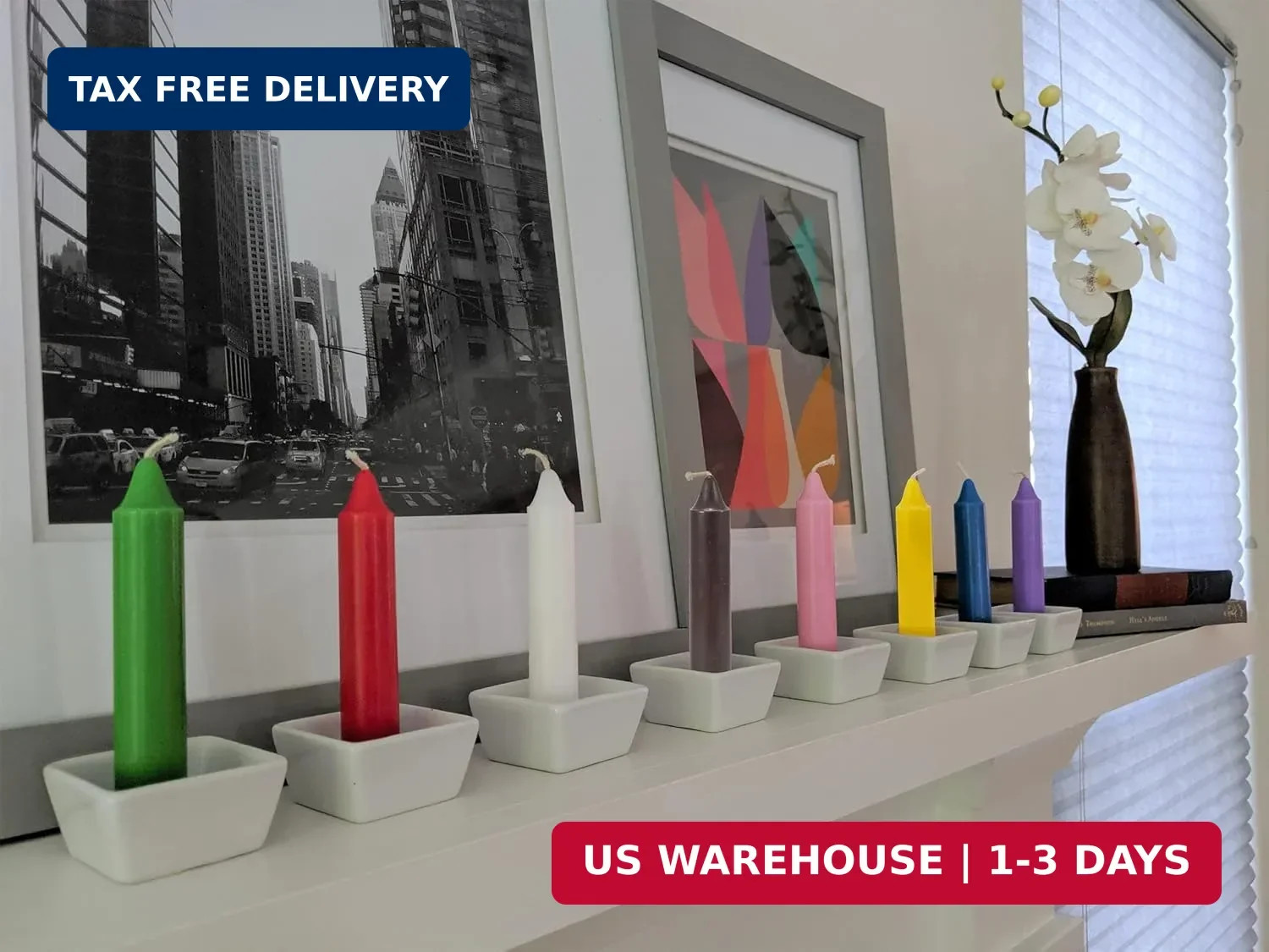 20 Black Candles | 4 inches Tall & 3/4 inch Diameter | Witchcraft Supplies for Y