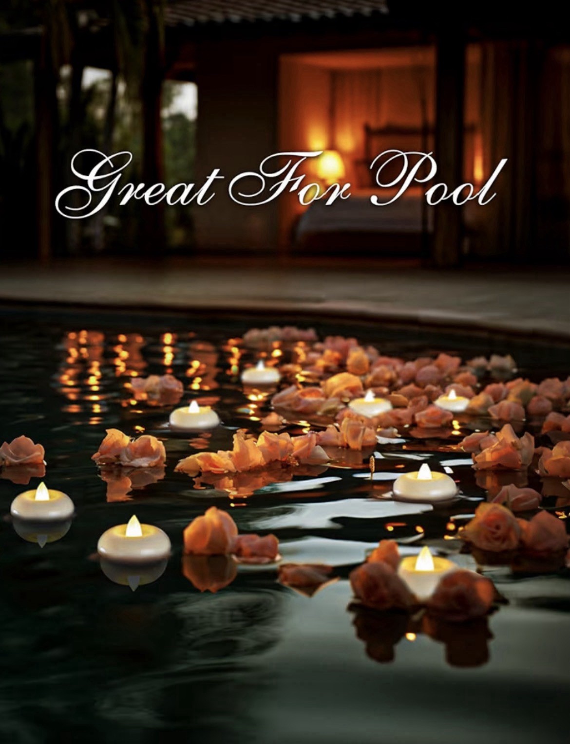 24 Pack 3” Flameless Led Floating Candles, 200 Hour Battery Operated