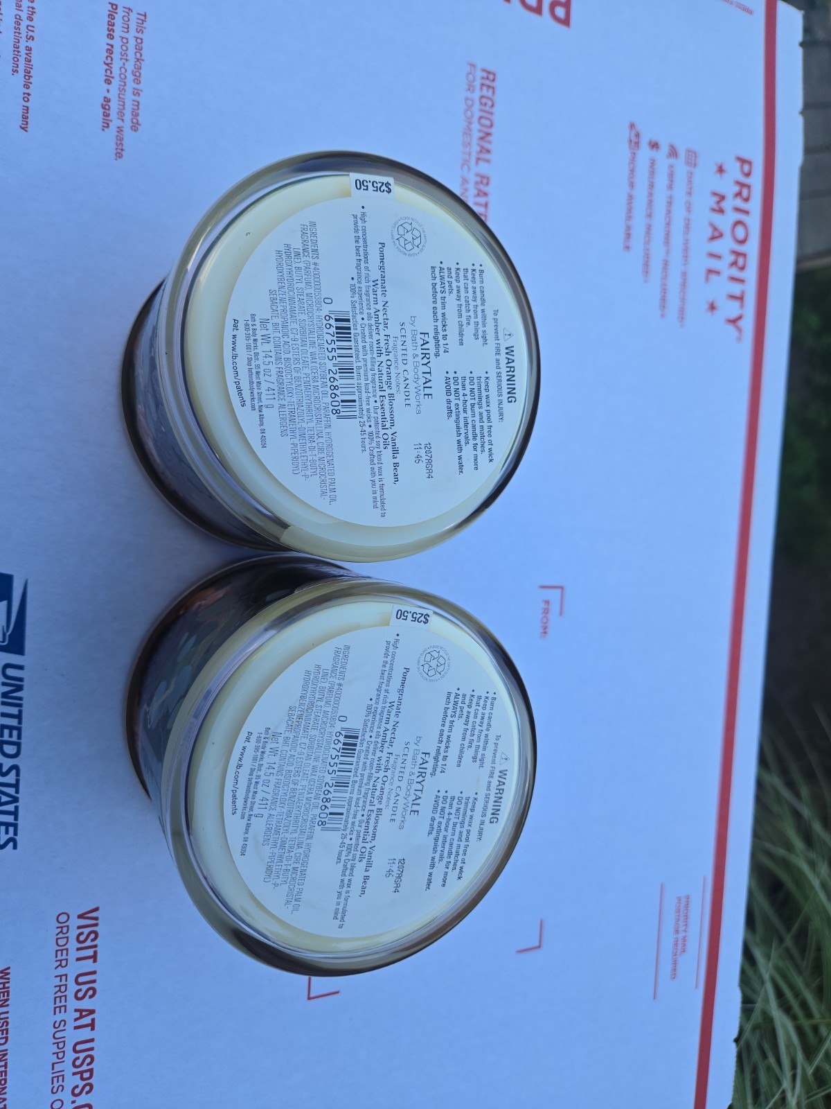 Lot Of 2-Bath & Body Works Fairytale Large 3-Wick 14.5 oz Candle New