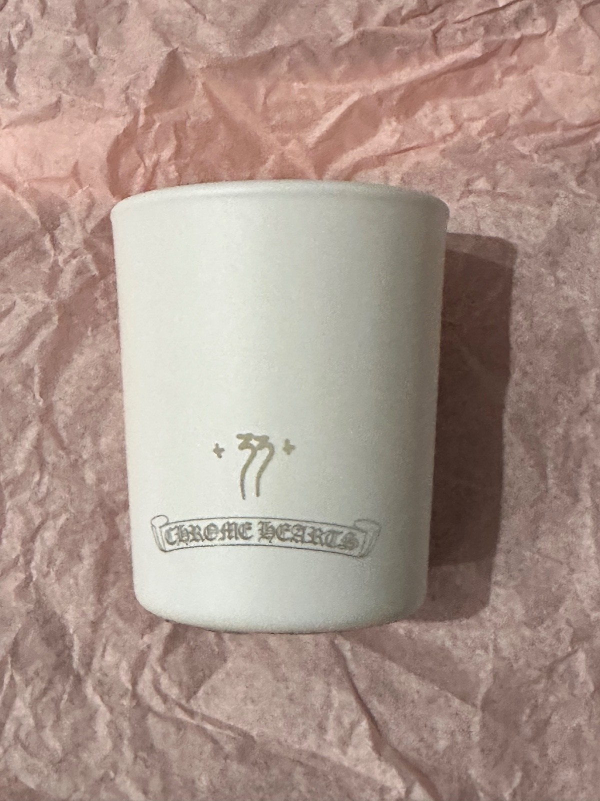 Chrome Hearts +33+ Scented Mini Candle 35g White Ceramic Vine Dagger Single