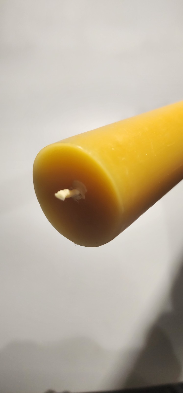 6 candles 1.5″ pure Beeswax pillar Candle 12″H , long burning time made in USA