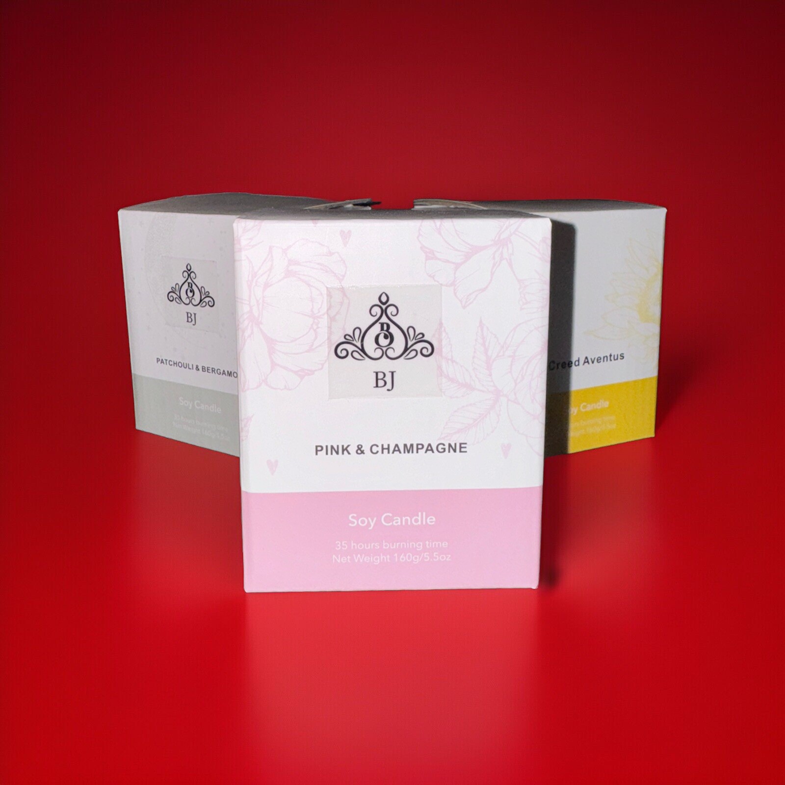 Creed Aventus, Pink & Champagne, Patchouli & Bergamot Candles -Free Shipping