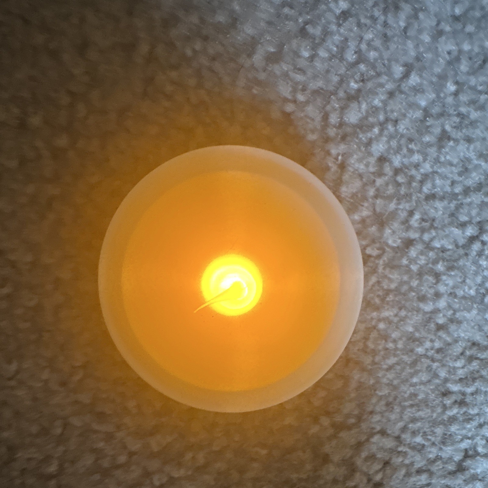 White LED Flameless Tealight Candle Flicker Flame Battery-Operated AAA 1pk