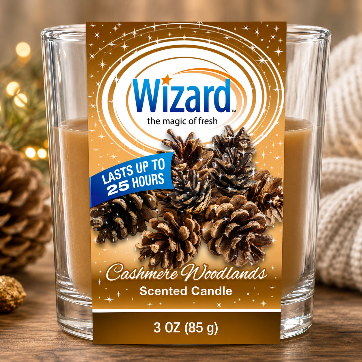 Wizard Scented Candle 12 Pack Choose Fragrance 3oz Glass Jar Home Decor Gift Set