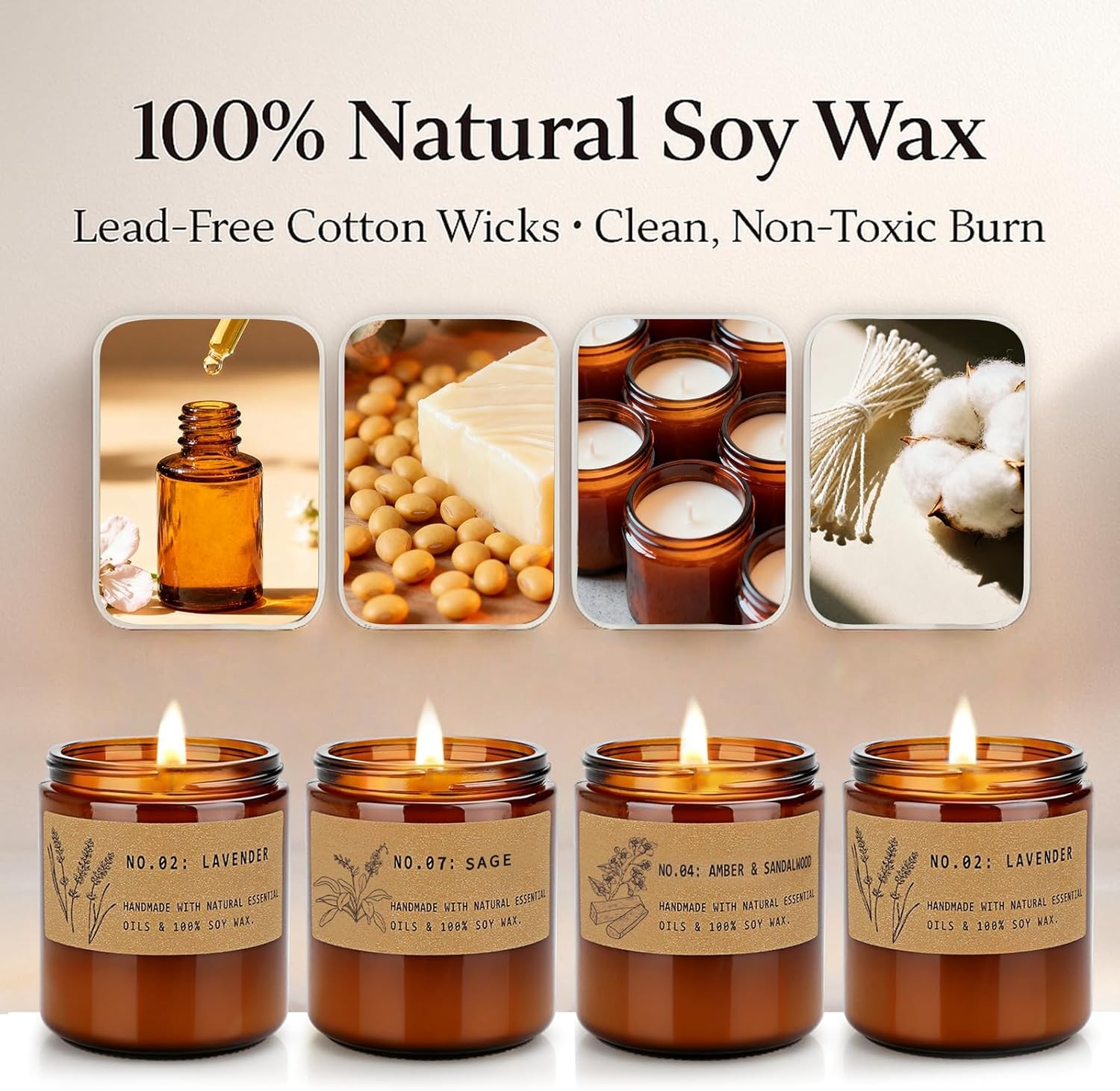 Scented Candles for Women � Large 36 Oz Scented Candle Gift Set for Birthday Val