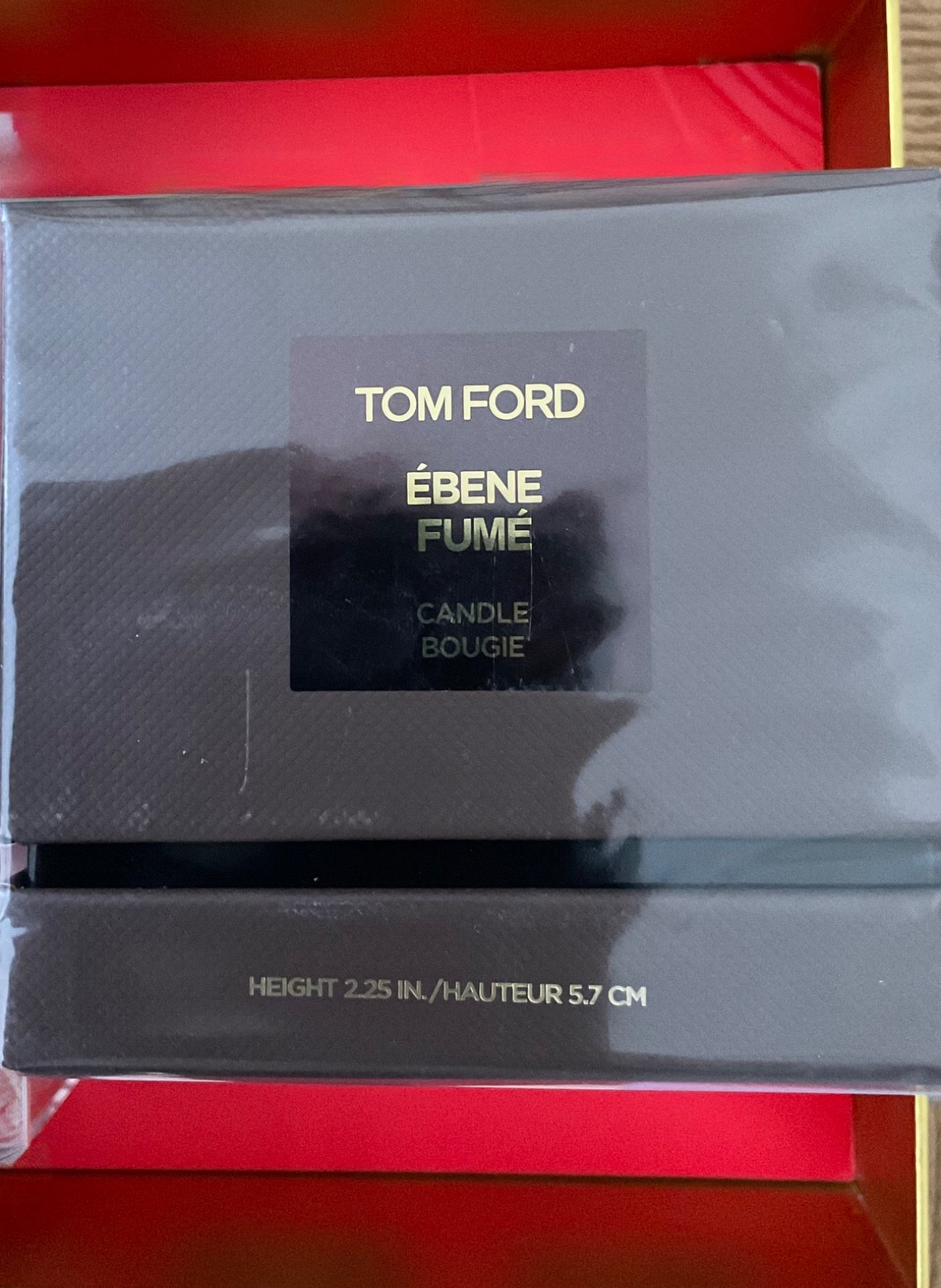 Tom Ford Ebene Fume Candle Bougie Height 2.25 In/5.7 cm NIB Sealed -V day coming