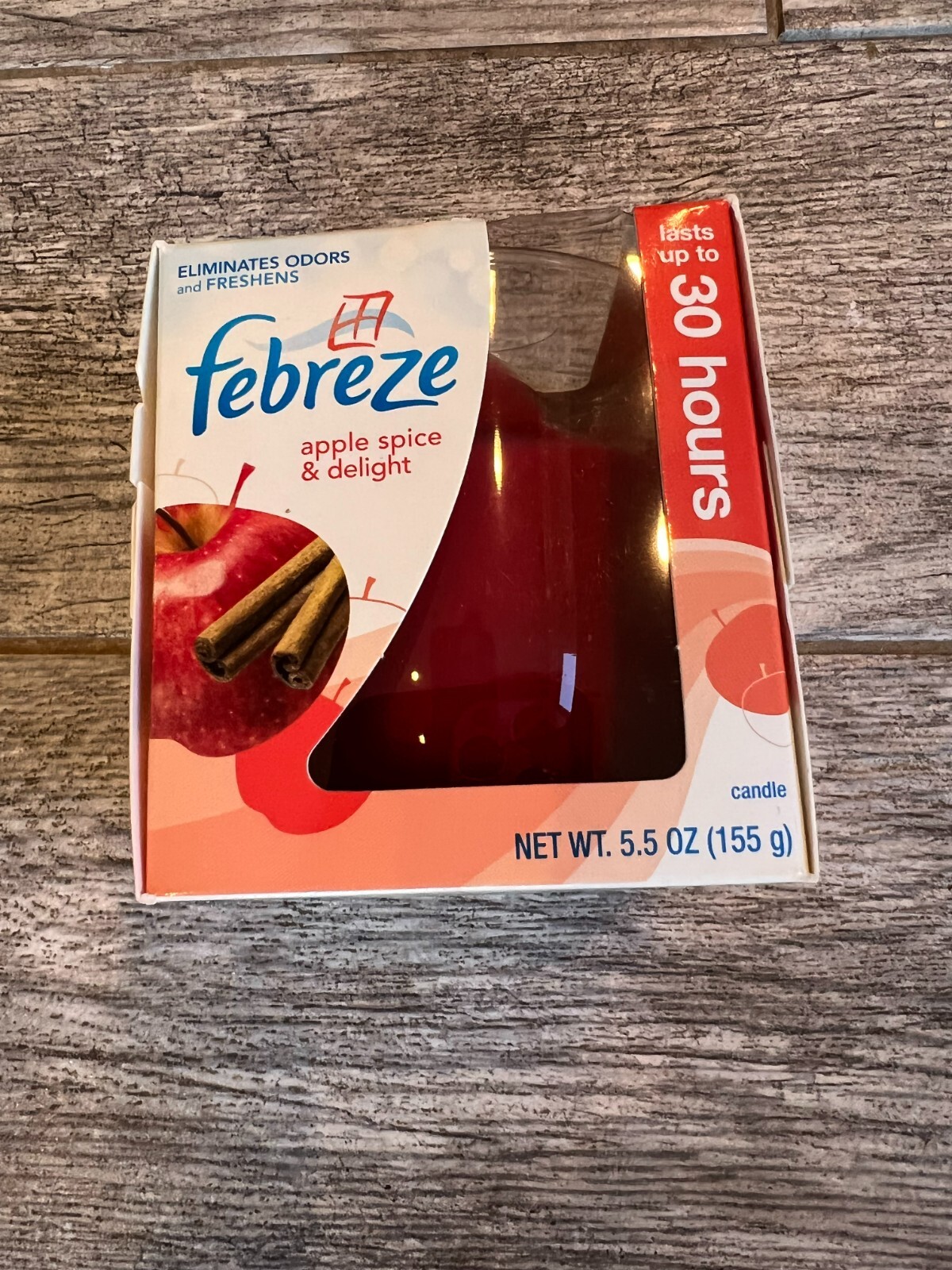 Febreze Apple Spice Delight Limited Edition Candle 5.5 oz Home Scent New Autumn