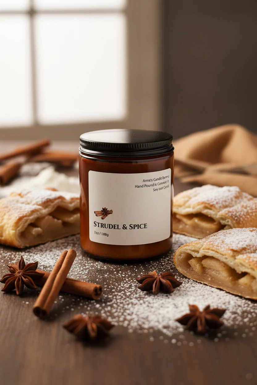 Strudal and Spice Candle