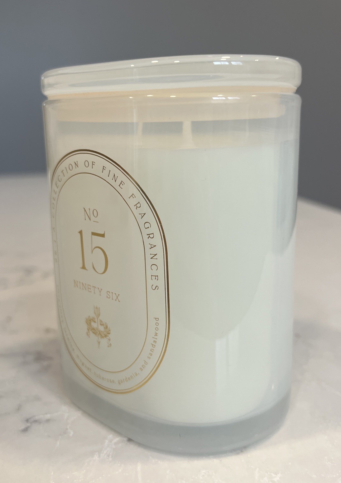 DW Home Ninety Six No. 15 Candle 10.1oz Luxury Jasmine Gardenia Sandalwood Ylang