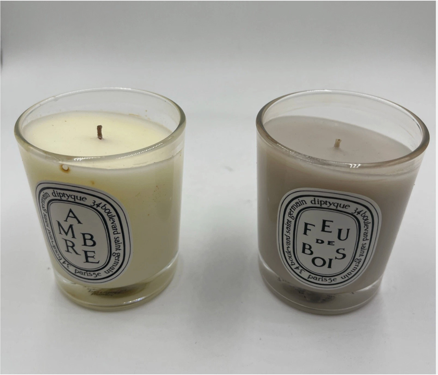 Diptyque Carousel Set With Two Candles: Ambre And Feu De Bois2x2.4oz As Pictured