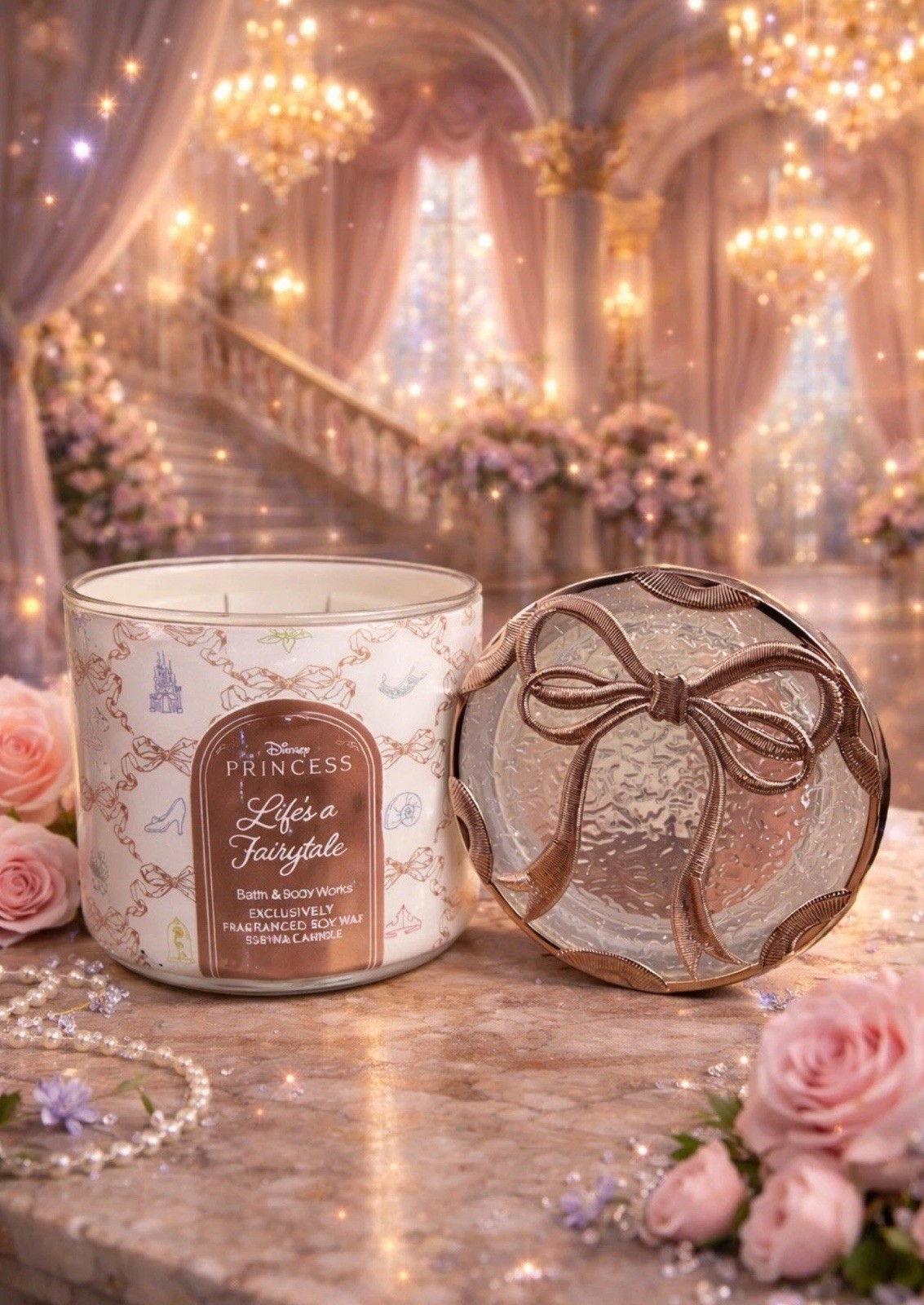Bath & Body Works Disney Princess LIFE’S A FAIRYTALE 3 Wick Candle 2026 Release