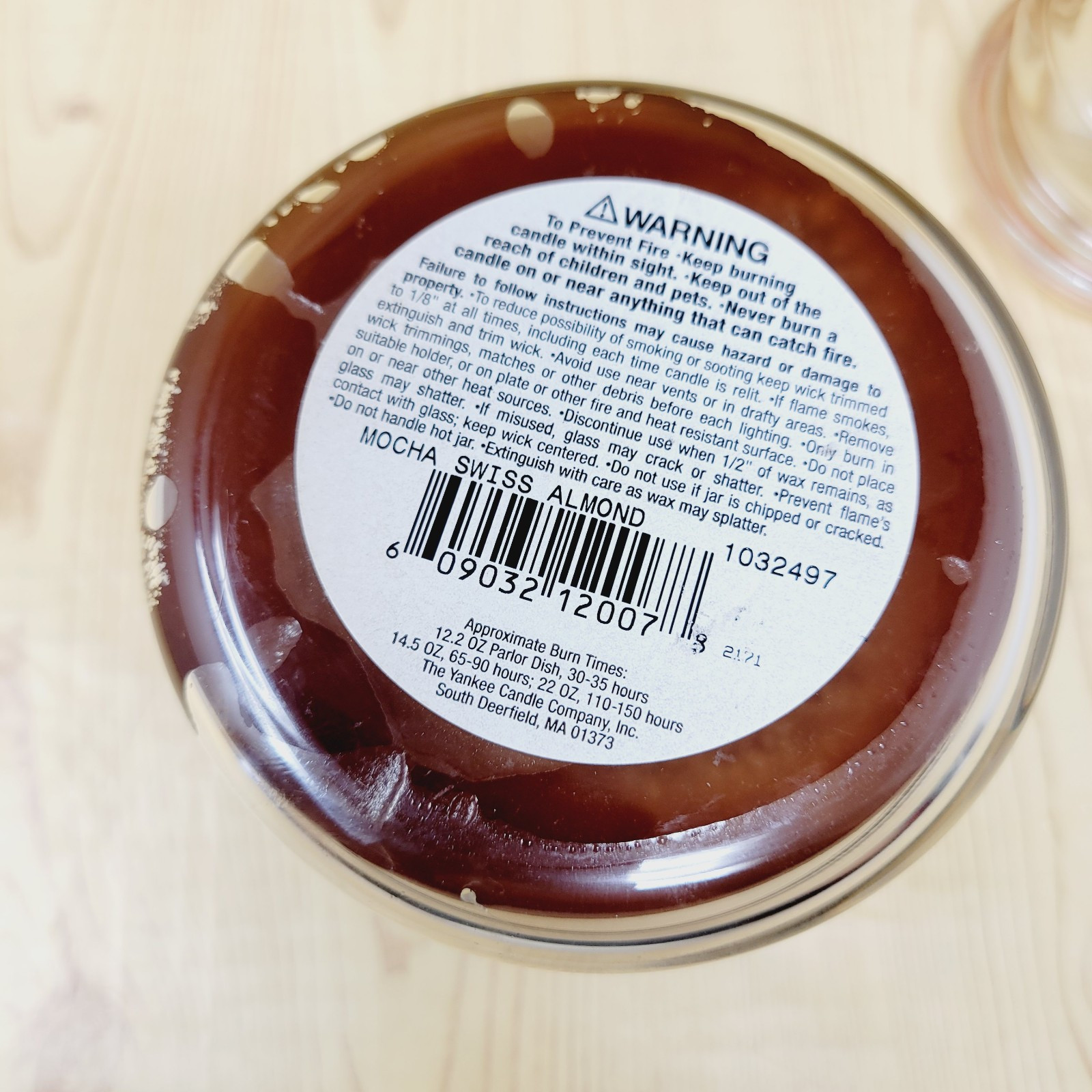 Yankee Candle Mocha Swiss Almond Jar Candle 14 5oz Black Band Discontinued