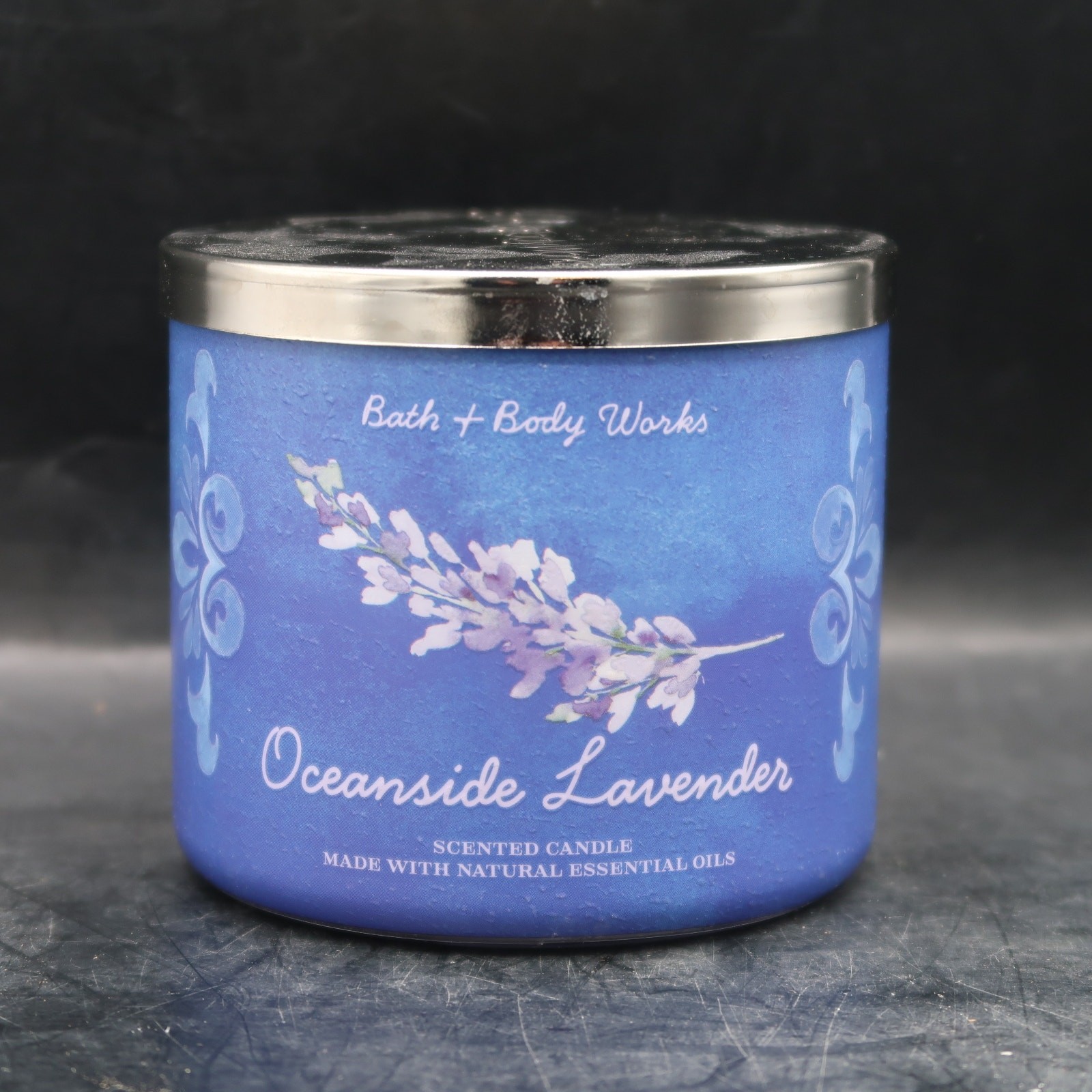 Bath & Body Works Oceanside Lavender 3 Wick Jar Candle 14.5 OZ 25-45 Hrs