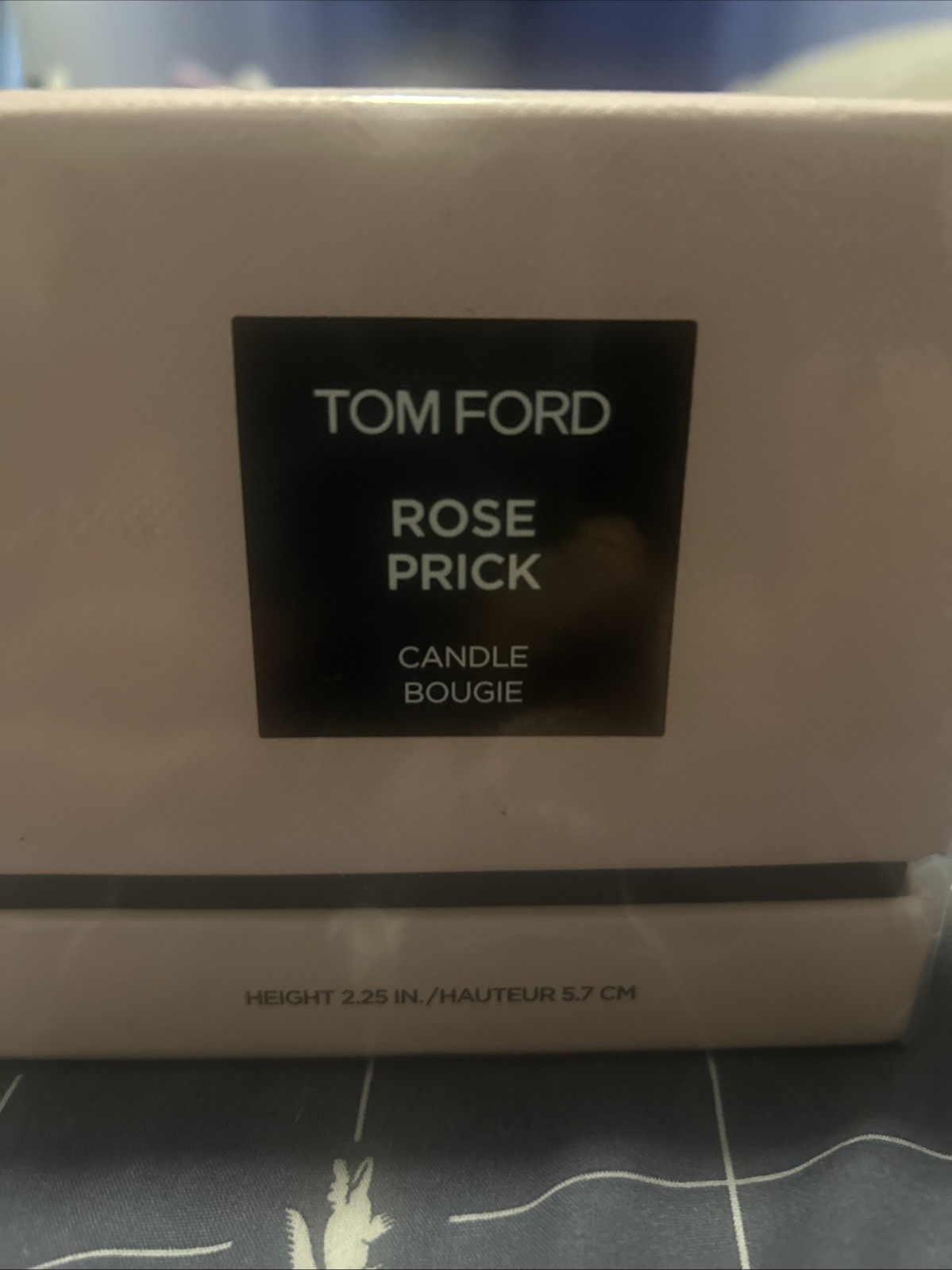 Tom Ford Rose Prick Candle Bougie – 2.25” 5.7cm Height – NEW IN BOX