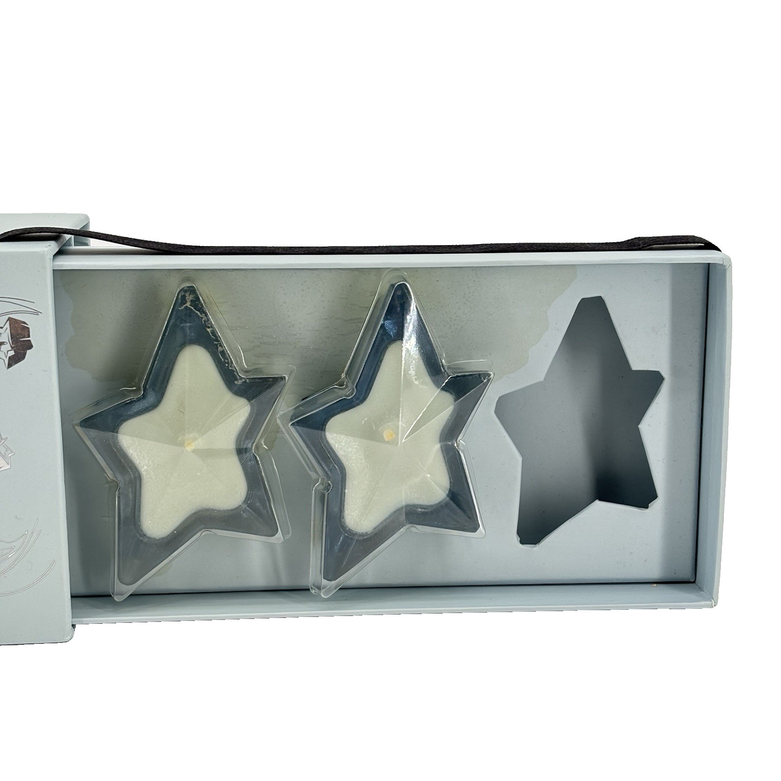Thierry Mugler Set Of 5 Angel Star Shaped Glass 2” Mini Scented Candles NIB
