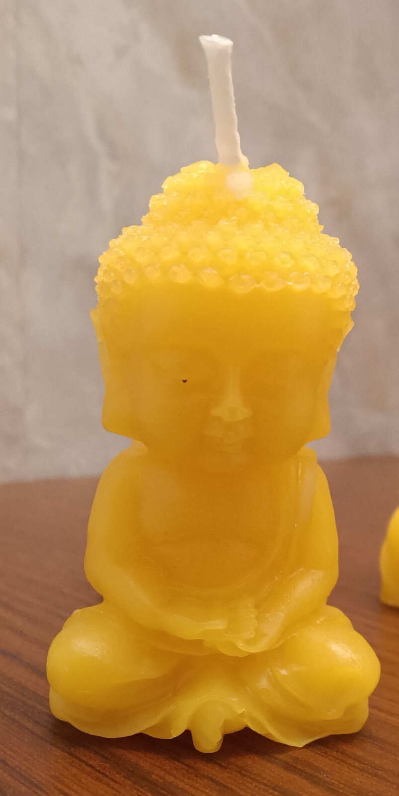Buddha Candle Set – 3 PCS, Handmade in USA, 100% Beeswax, Organic & Meditation.