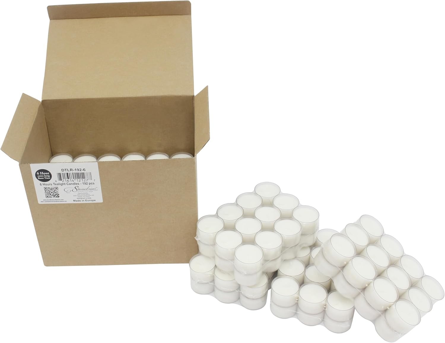Elegant Bulk 24 Pack Unscented Long Burning Tea Light Candles – 6 to 7 Hour Burn
