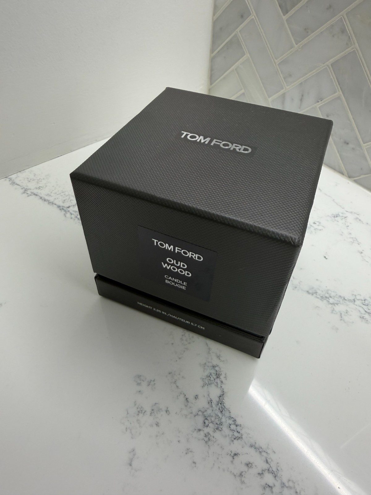 Tom Ford Oud Wood Candle, Full Size 2.25in/5.7cm, New Authentic