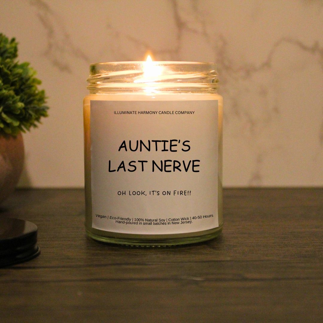 Auntie’s Last Nerve Candle | Funny Candles | Personalized Candle Gift | Last