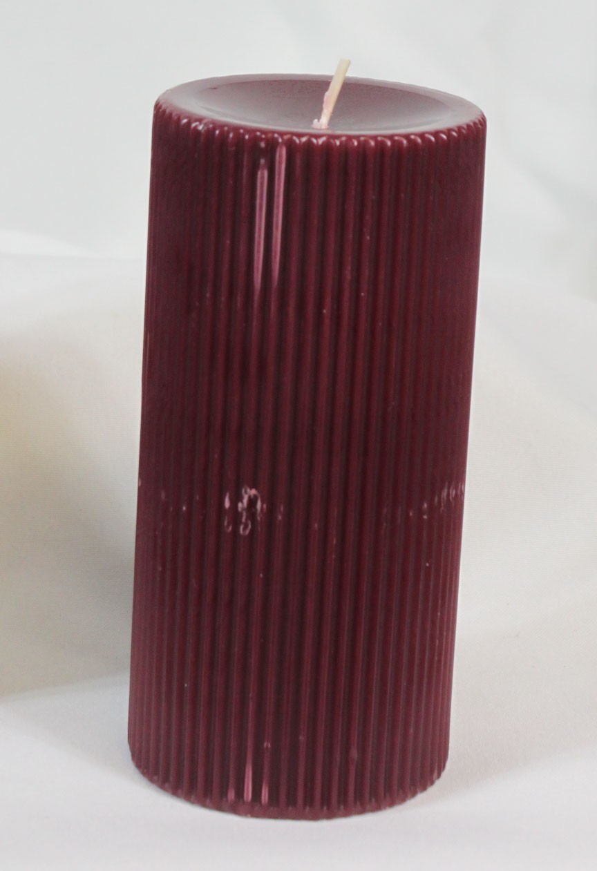 Root Candle Cranberry Pillar 6″ Tall in Box 2.75″ Across Never Lit Unburnt Home
