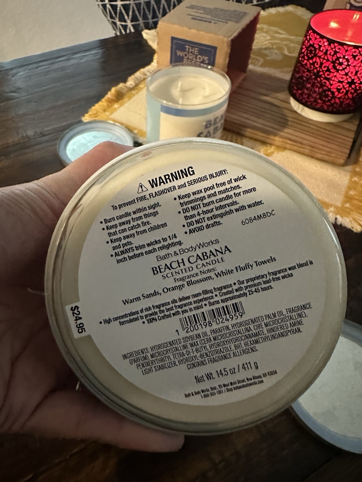 Lot Of 2 Bath & Body Works Beach Cabana 3 Wick Candle 14.5 OZ. RARE FROM VAULT⛱️