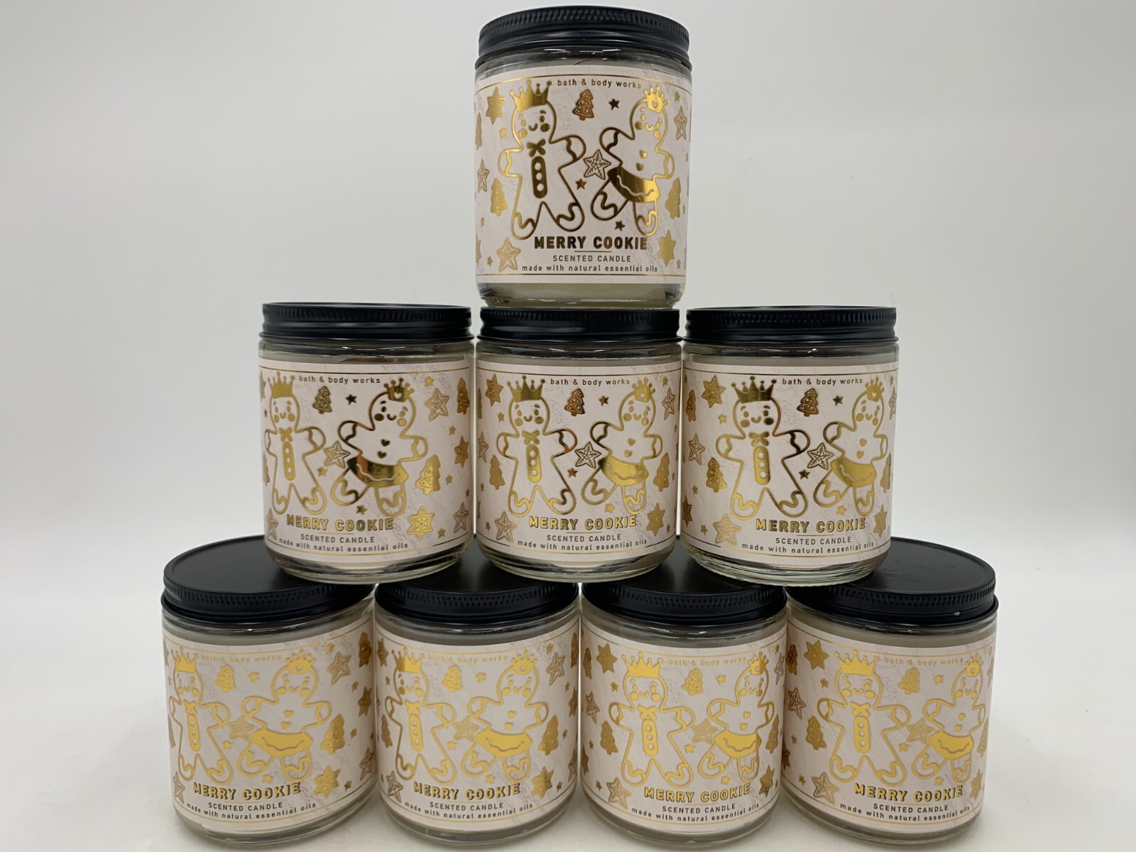 Bath & Body Works Merry Cookie Scented Single Wick Candle 7 oz S/8 #764