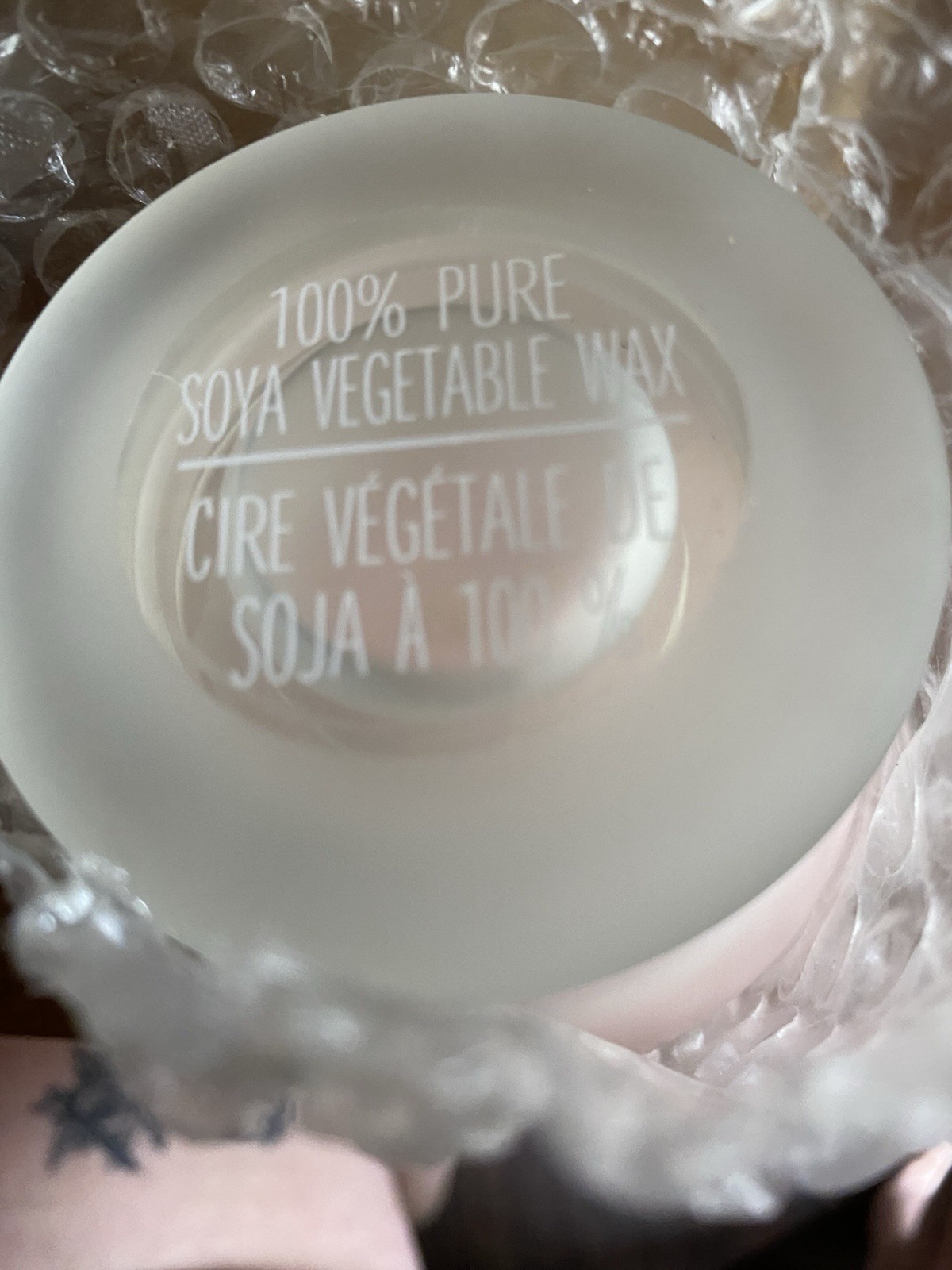 6 Pack Of 3 1/2” Glass Pure Ice Soya Candles In Roses Scent