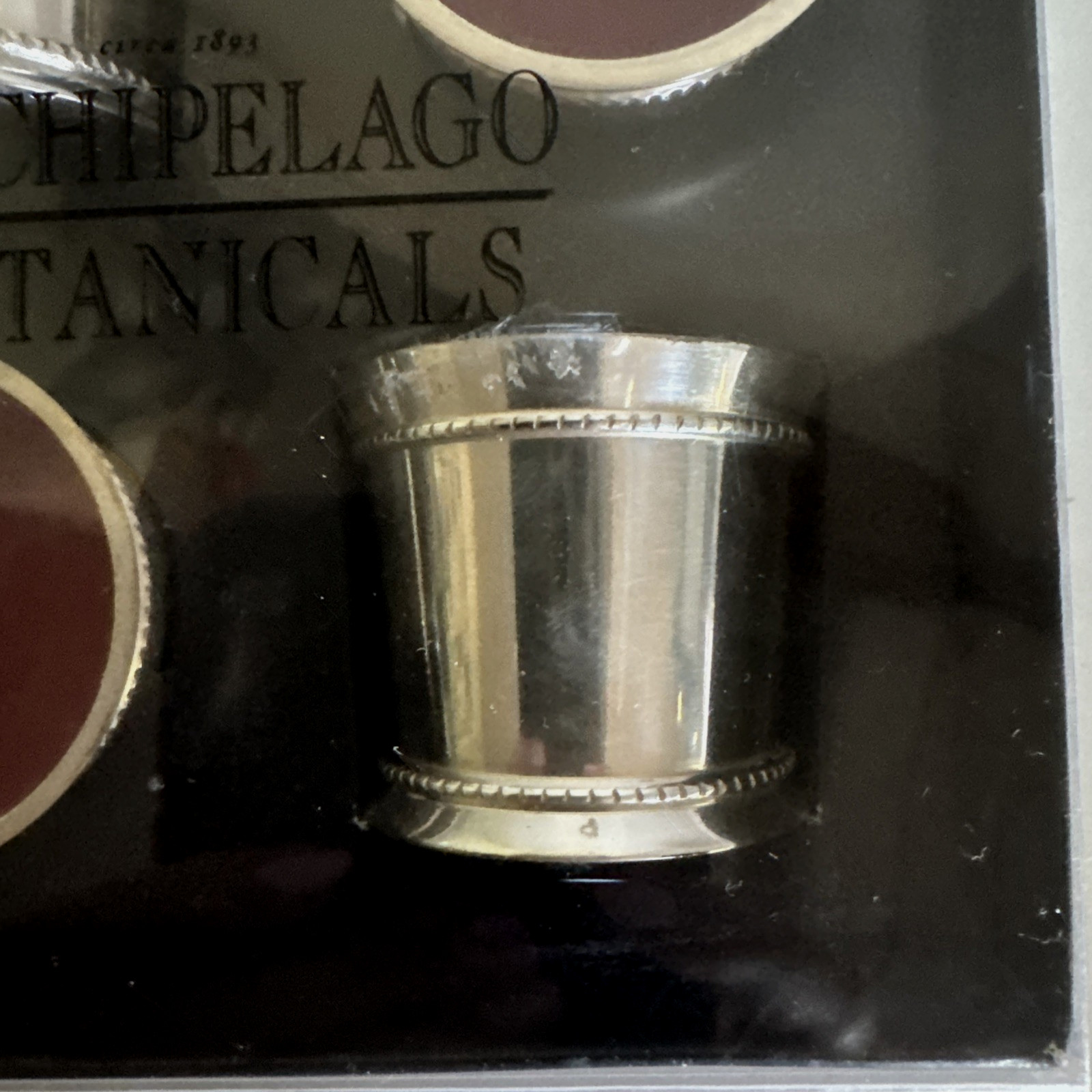NOS VTG Archipelago Botanicals 4Pk MINI JULEP CUPS PARAMOUR Fragranced Candles