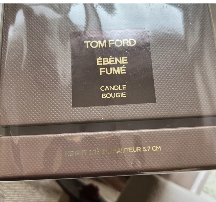 Ebene Fume Candle Bougie By Tom Ford Height 2.25 In / 5.7 cm ( 2022)