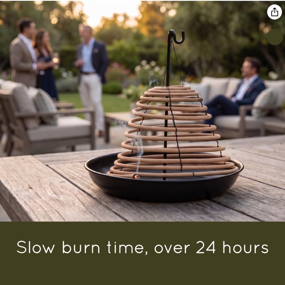 Citronella Incense Coils & Holder Set