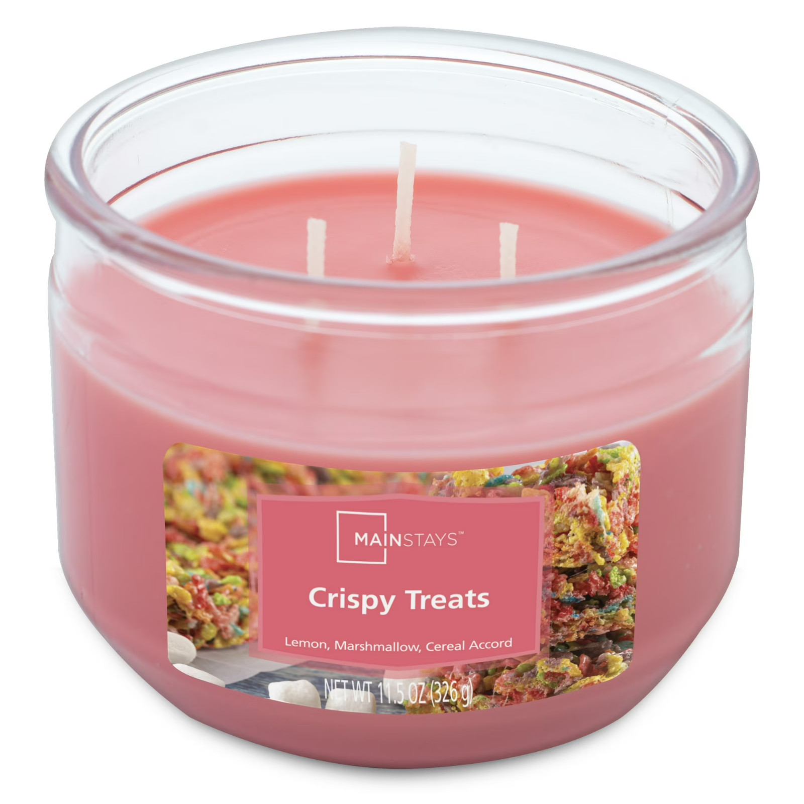 3-Wick Crispy Treats Scented Glass Jar Candle, 11.5 oz, Pack of 2 Free Shipping