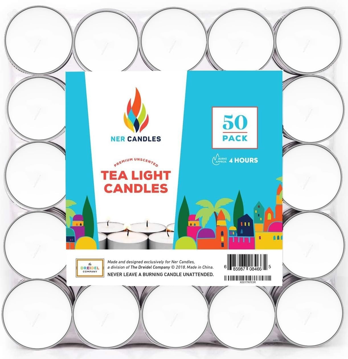 Unscented Tea Lights Candles in Bulk, Smokeless, Dripless & Long Lasting Tea …