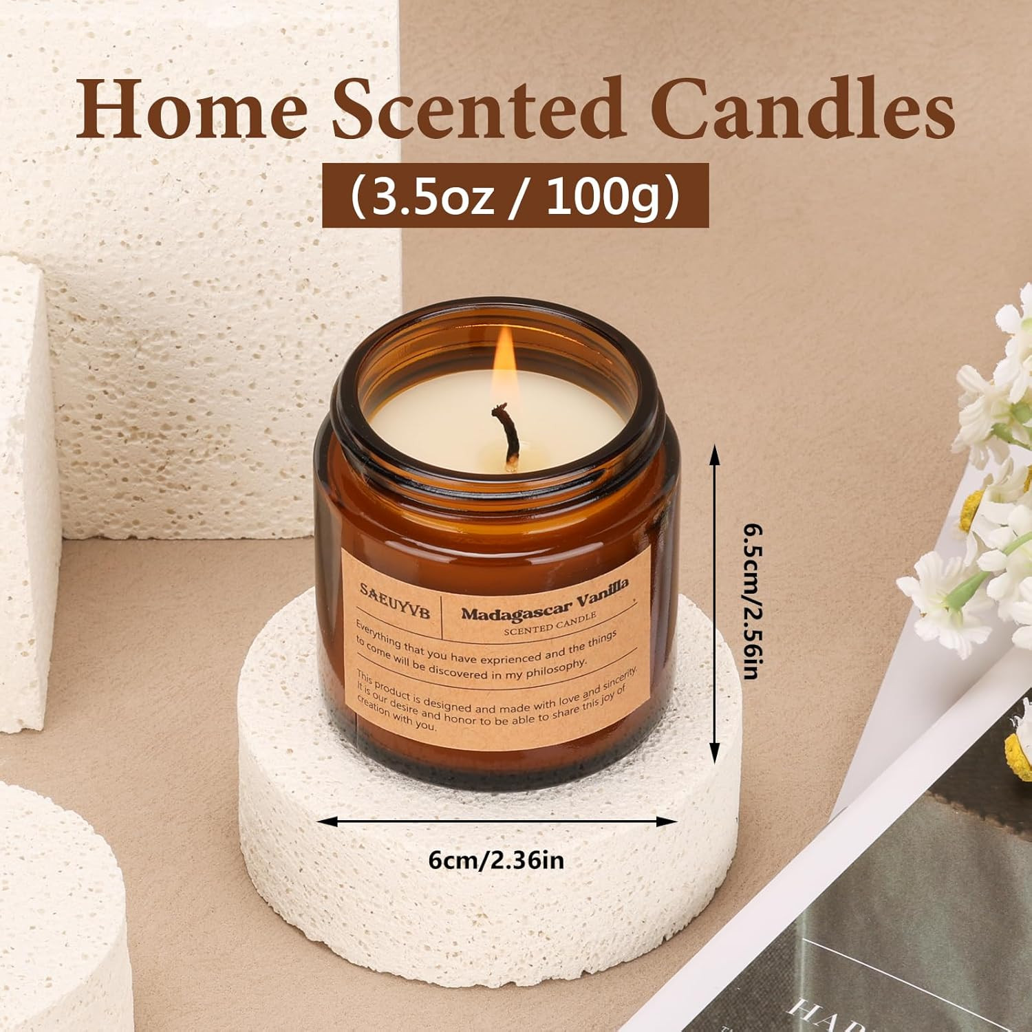 12 Pack Candles for Home Scented,Scented Candles Gift Set for Women &Men,Natural