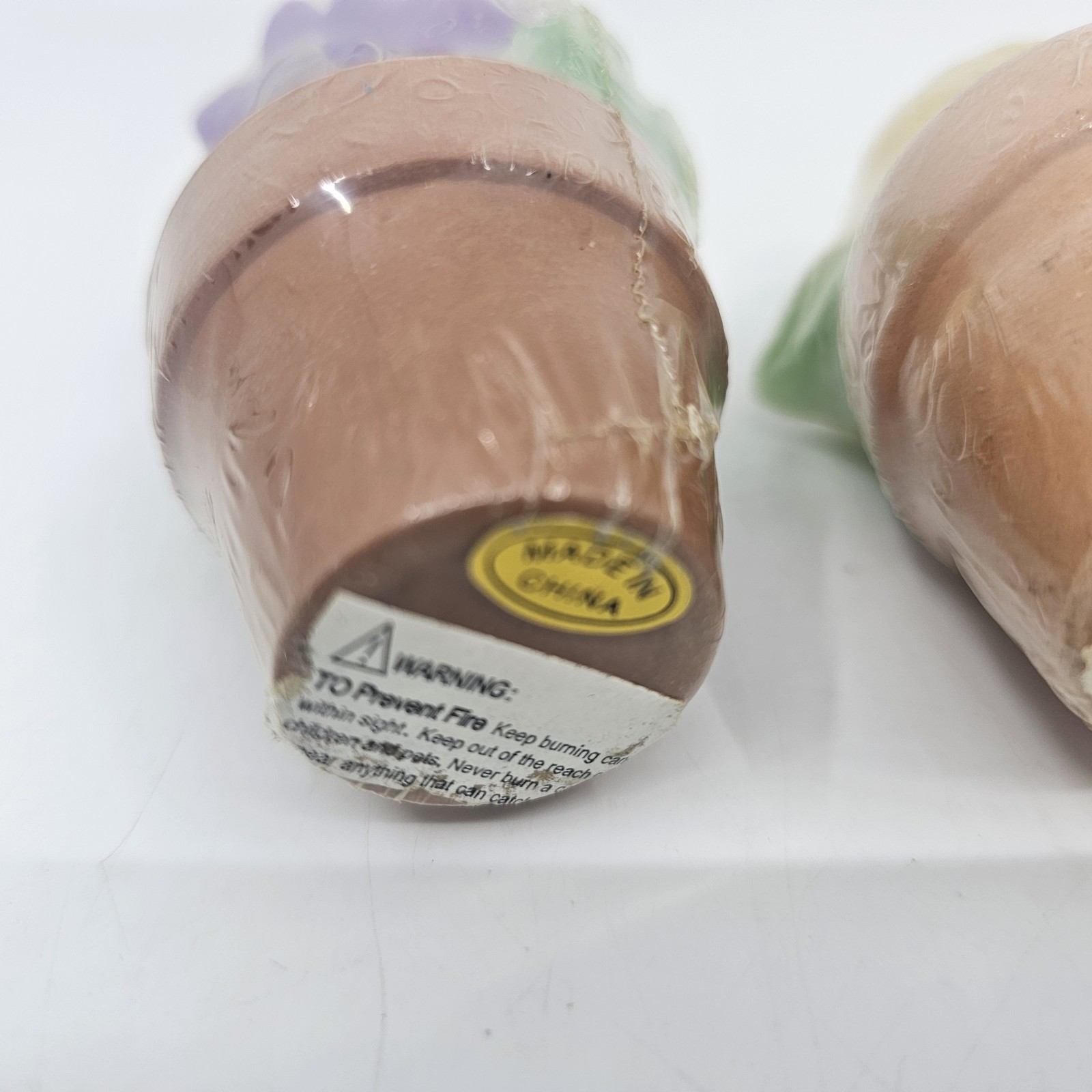 Spring Mini Flower Candles in Terracotta Pot Decor Rose Daisy Purple Yellow 3.75