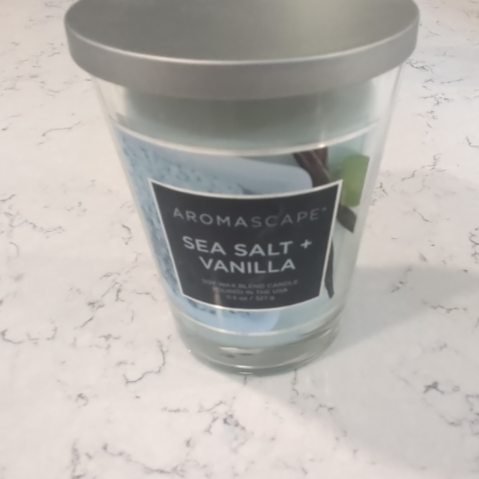 4 PACK Aromascape & WoodWick Candles 3 Weathered Wood & 1 Seasalt + Vanilla NEW