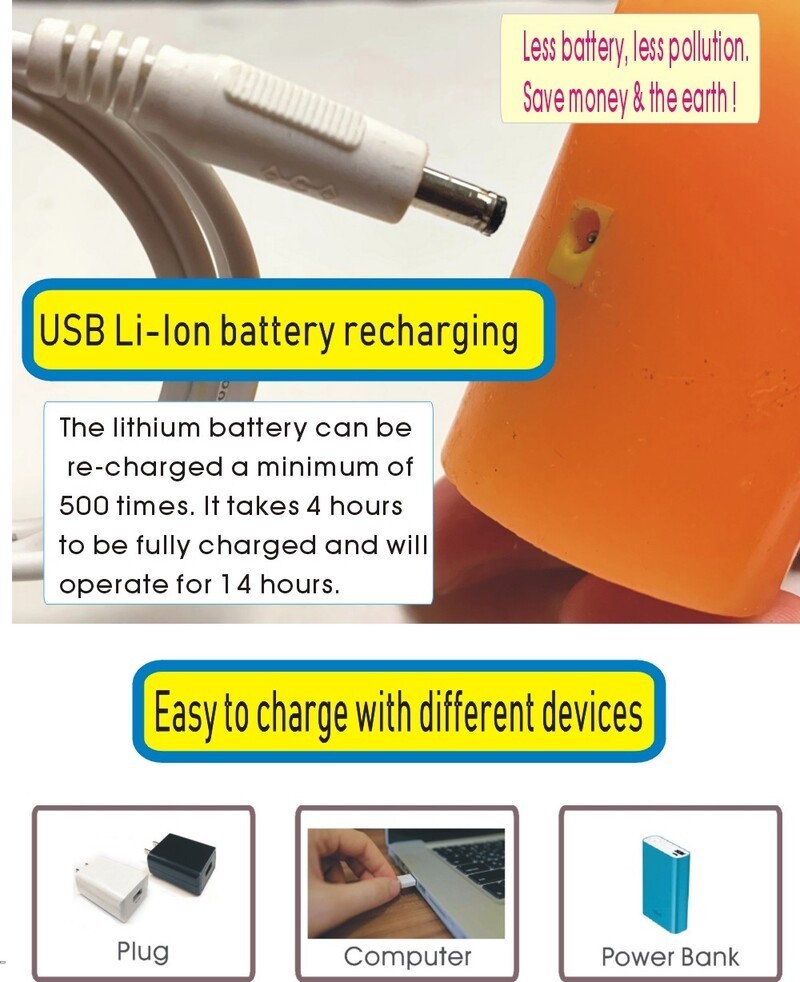 RICH ROSE LED Candle Rechargeable Touch Control Dimmable up to 5 days