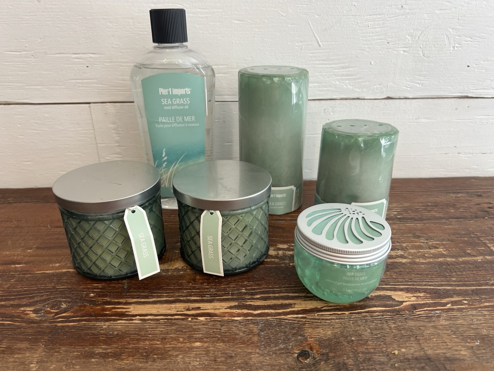 Pier One “sea Grass” Candle And Scent Collection. All Brand New With Tags.