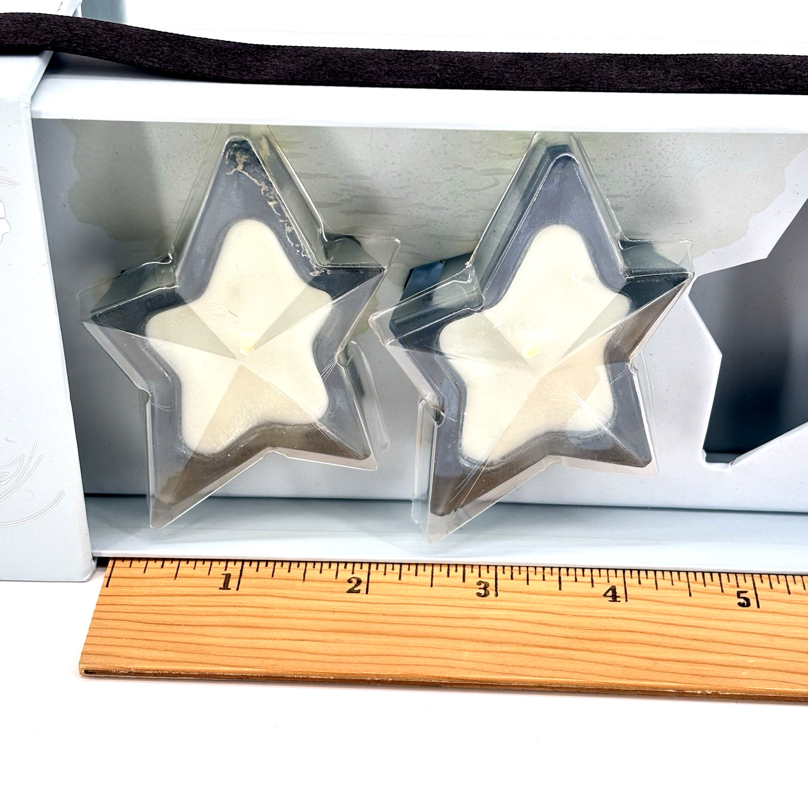 Thierry Mugler Set Of 5 Angel Star Shaped Glass 2” Mini Scented Candles NIB