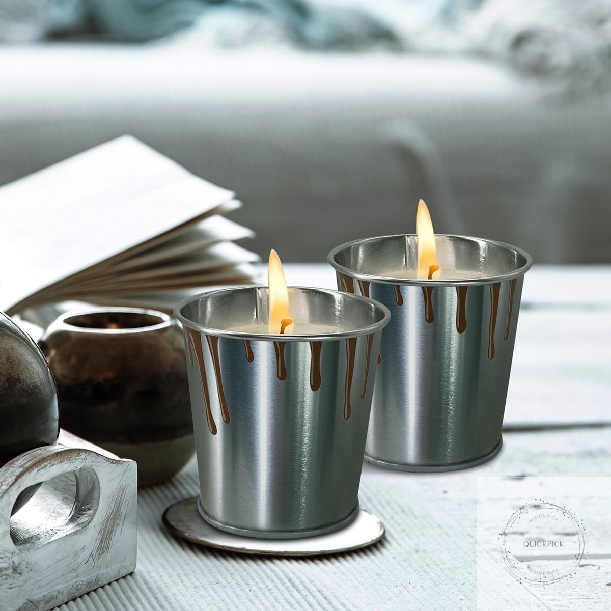Citronella Candles 6/12 Pack Outdoor Indoor Scented Candles with Pure Citronella