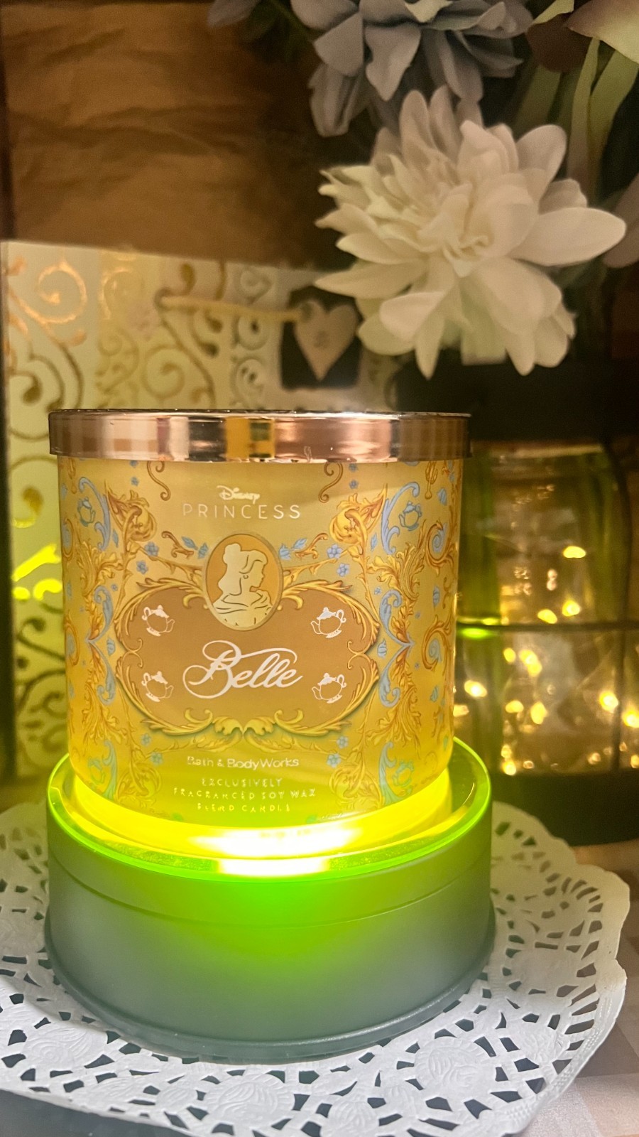 YOU CHOOSE DISNEY PRINCESS: Large 3~Wick Candle Bath & Body Works NEW