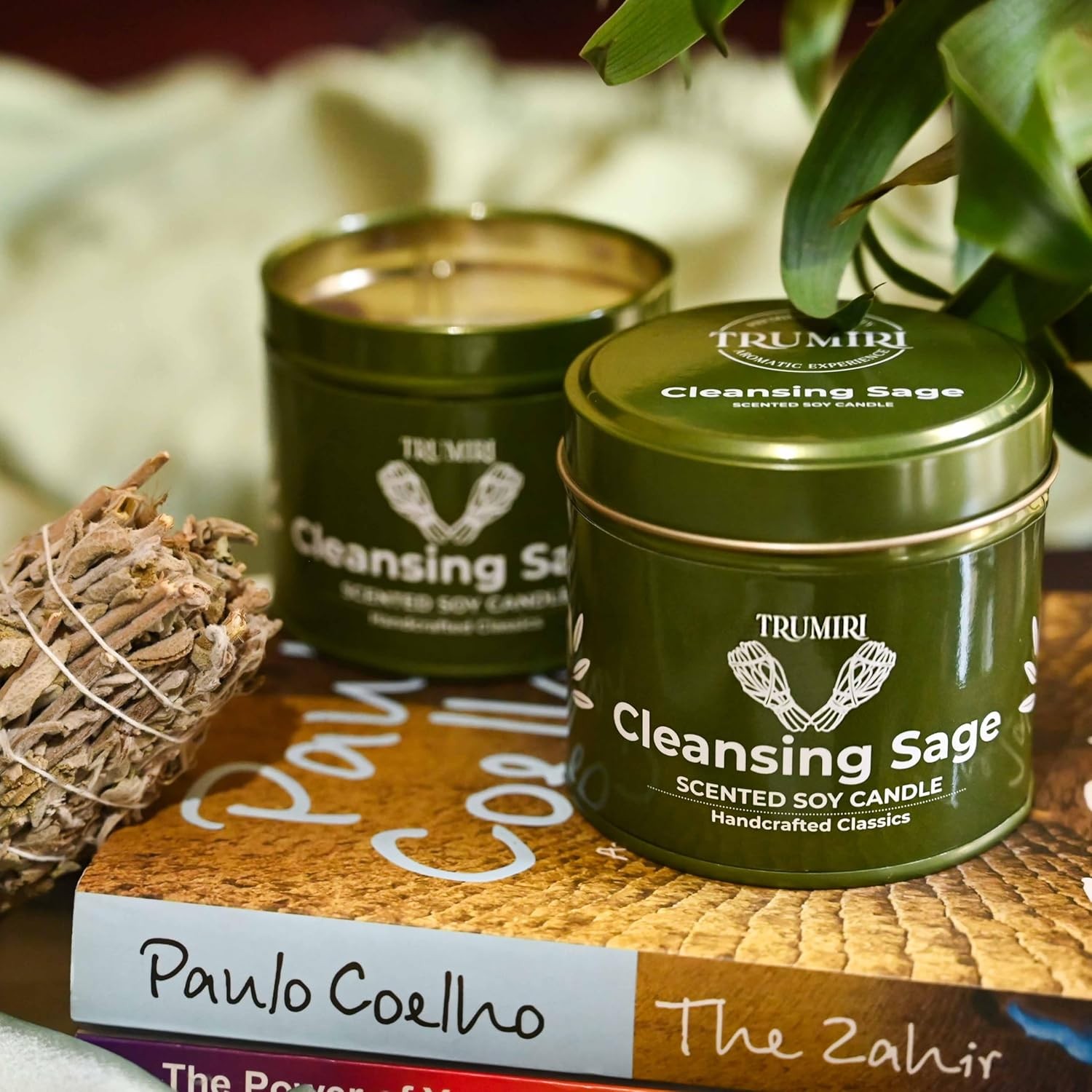 Huge Sale Cleansing Sage Soy Wax Scented Candle Perfect Gift for Fall,Christmas