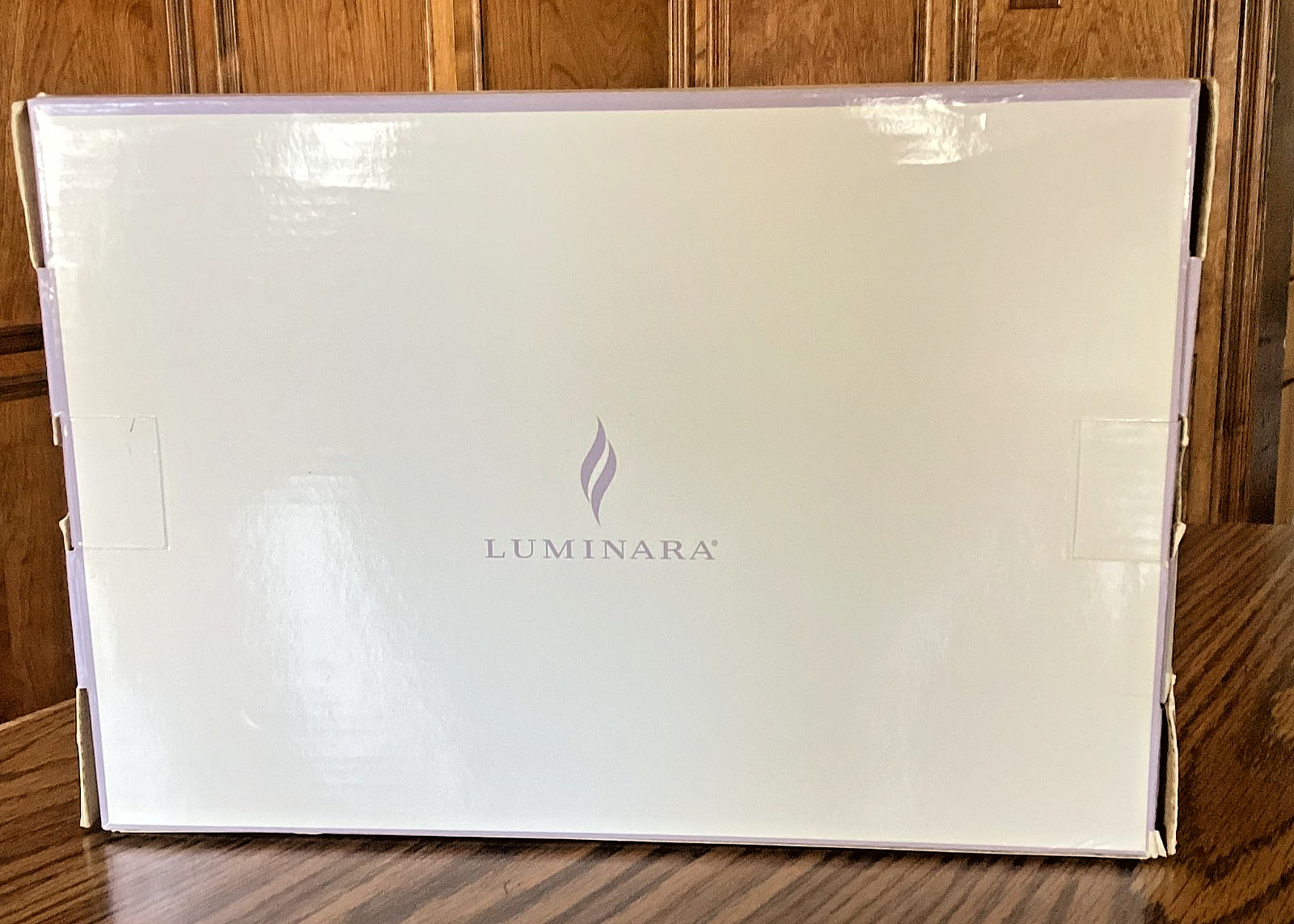 Luminara S/3 Assorted Flameless WISTERIA Pillars in Gift Box with Remote FREE SH