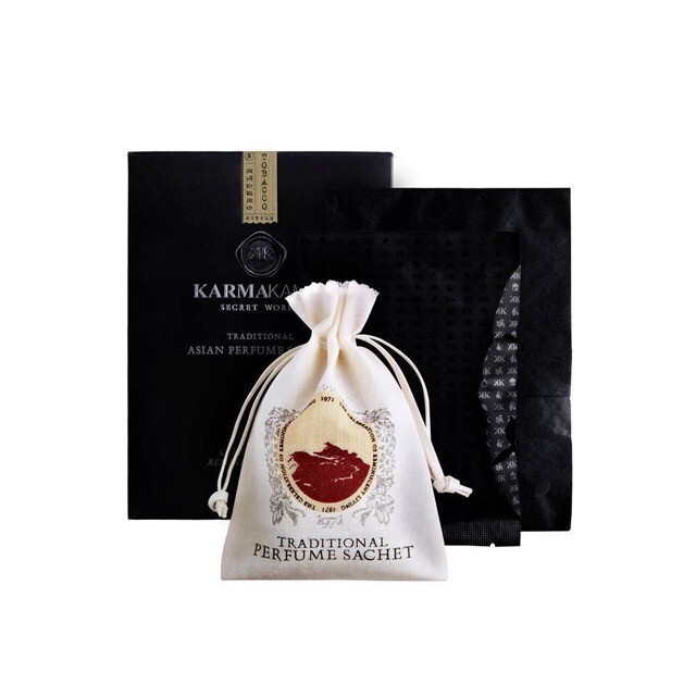 3x KARMAKAMET Perfume Sachet Night Lotus Flower Scent Traditional Asian 50g