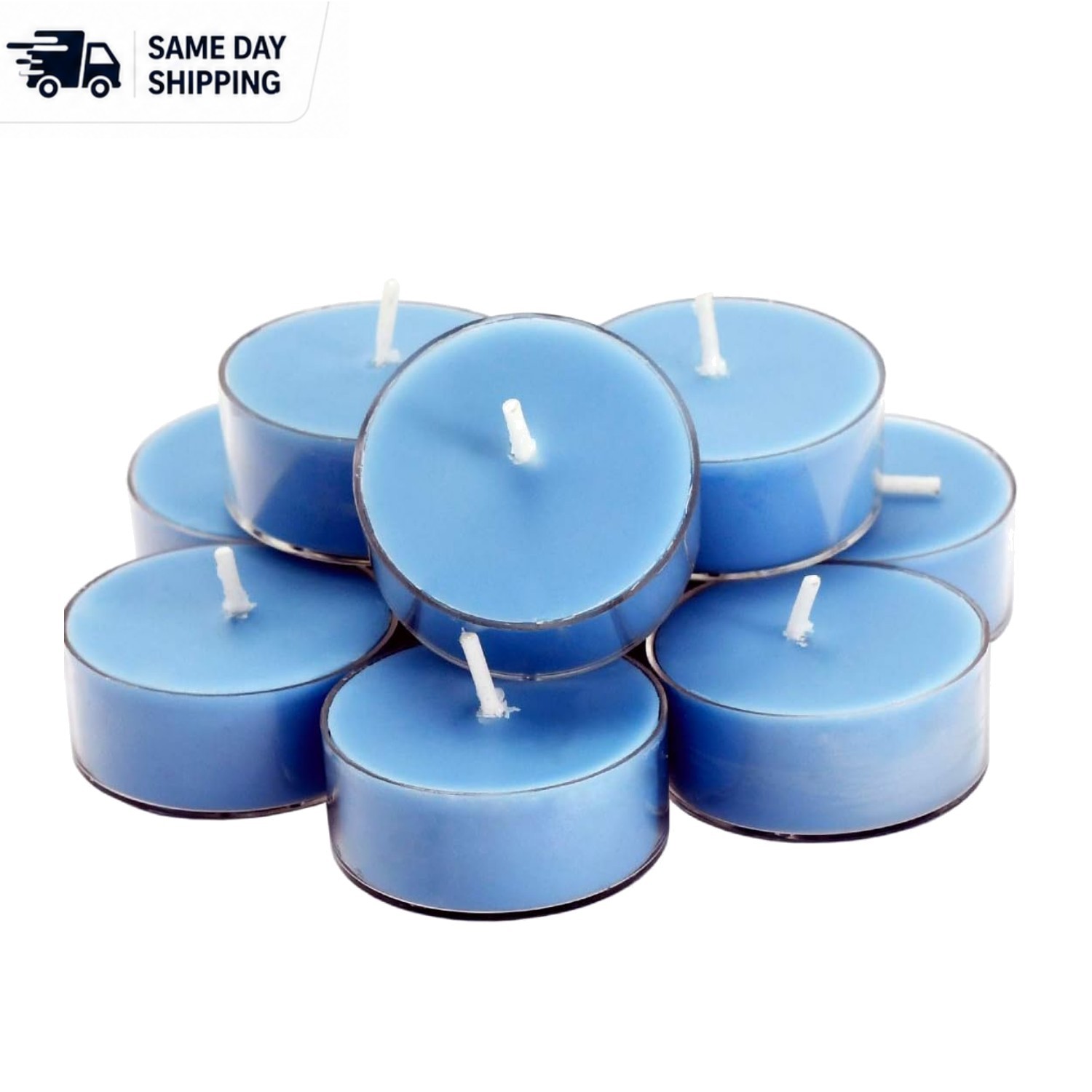 Romantic Ocean Breeze Scented Candles – 4 Hour Burn, Set of 12 for Home Décor