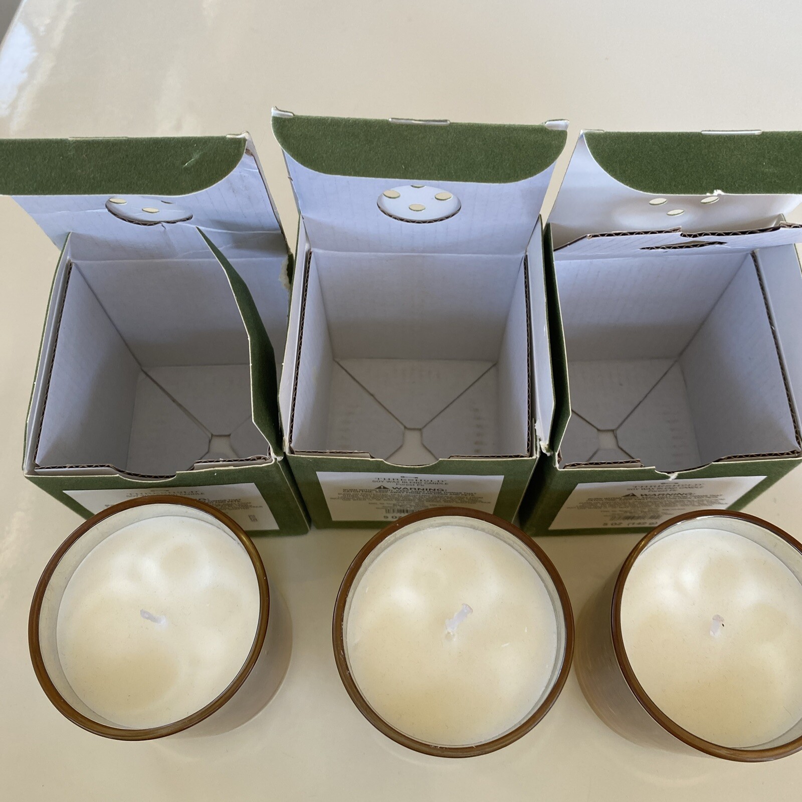 Threshold Forest Fir Scented Candles (3) Soy Wax Blend Ea. 5oz Size LOT