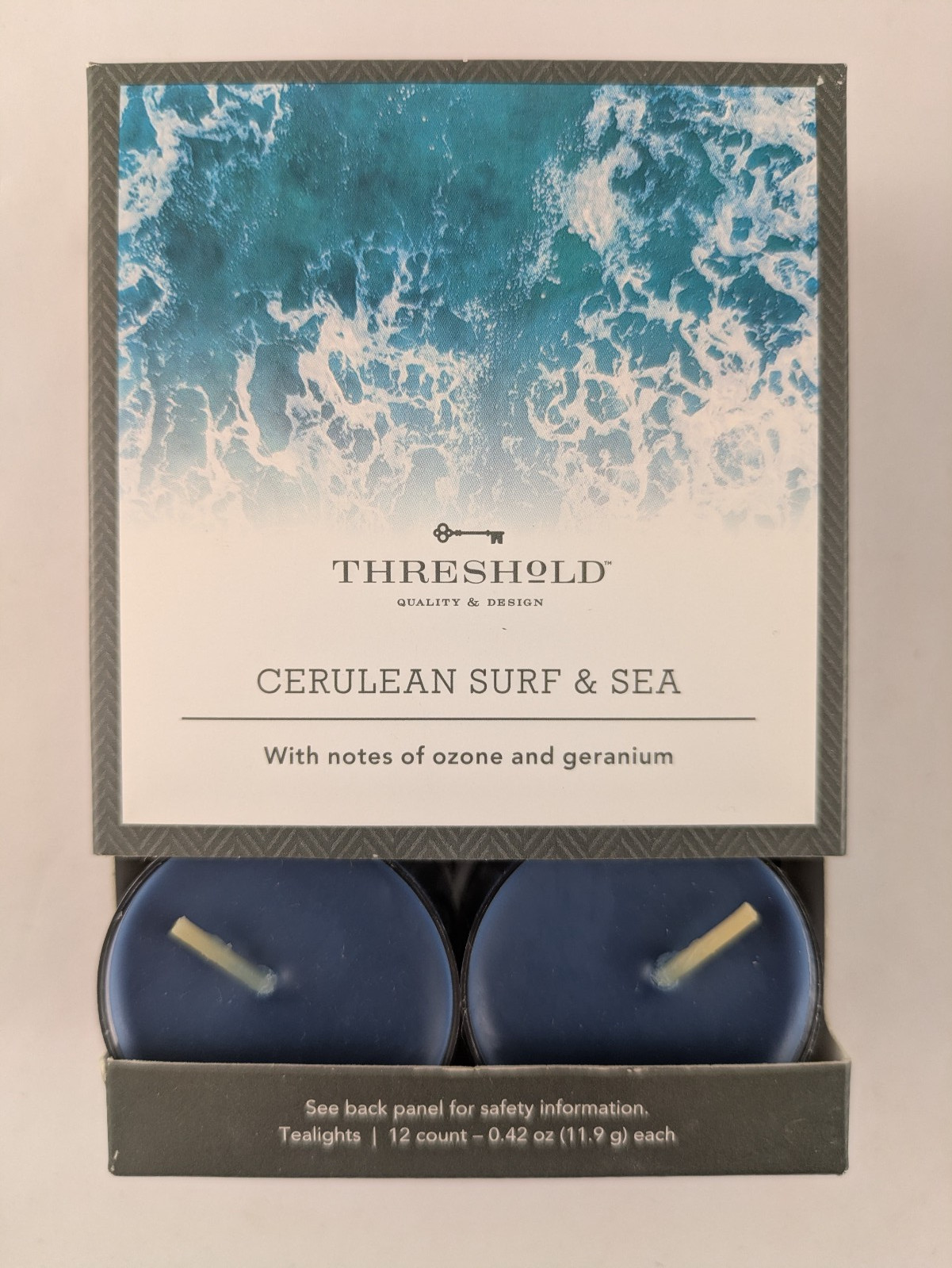 Threshold Scented Tealights Tea Lights – Cerulean Surf & Sea – 2 Pack 24 Candles